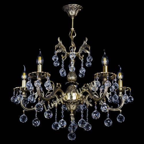 Люстра бронзовая Олимпия №5/1 шар в Сочи Гусь Хрустальный