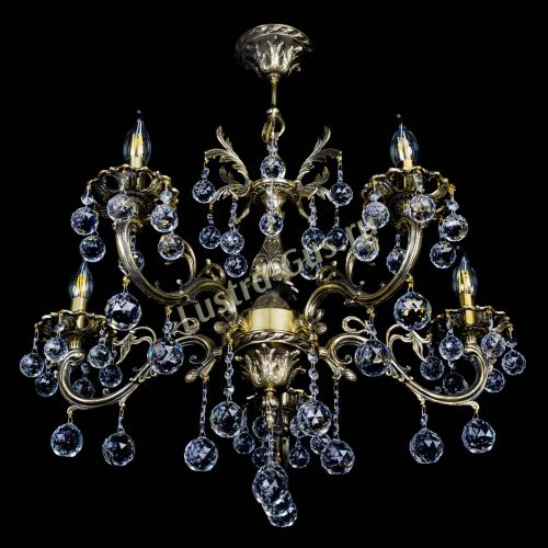 Люстра бронзовая Олимпия №5/1 шар в Сочи Гусь Хрустальный