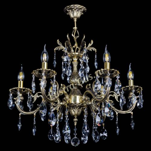 Люстра бронзовая Олимпия №6/1 лучик в Сочи Гусь Хрустальный