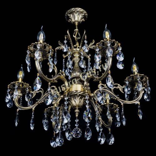 Люстра бронзовая Олимпия №6/1 лучик в Сочи Гусь Хрустальный