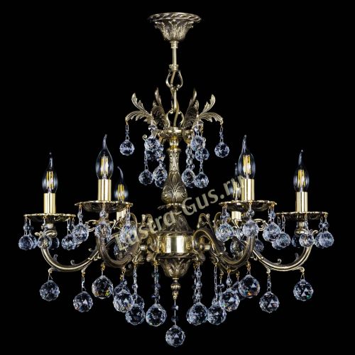 Люстра бронзовая Олимпия №6/1 шар в Сочи Гусь Хрустальный