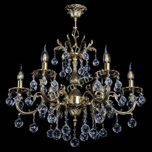 Люстра бронзовая Олимпия №6/1 шар в Сочи Гусь Хрустальный