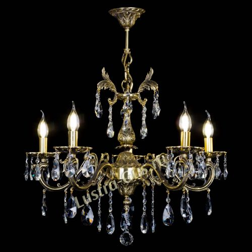 Люстра бронзовая Олимпия №5/1 лучик в Сочи Гусь Хрустальный