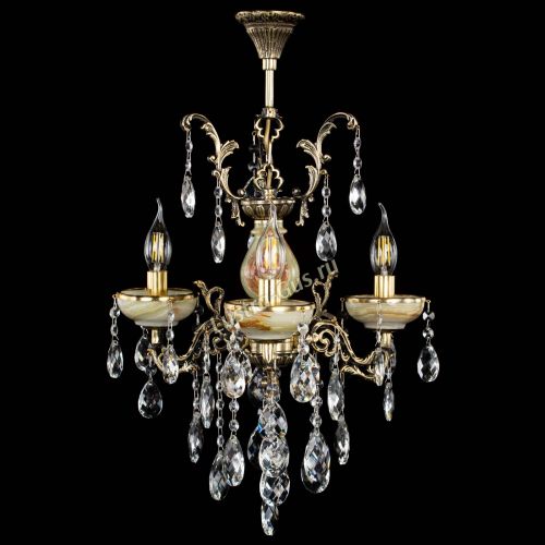 Люстра бронзовая Оникс №3/1 баден в Сочи Гусь Хрустальный