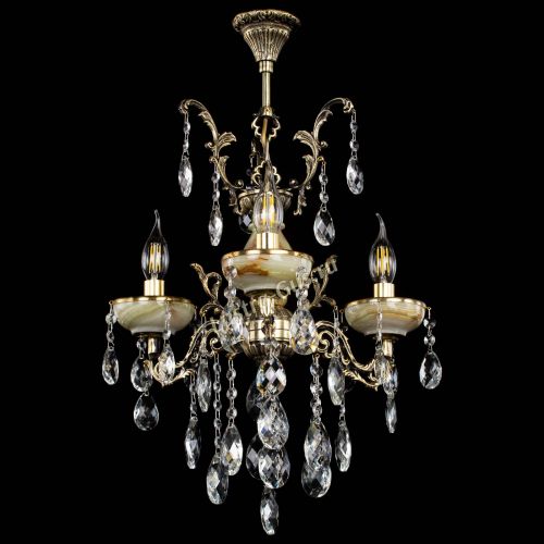 Люстра бронзовая Оникс №3/1 баден в Сочи Гусь Хрустальный