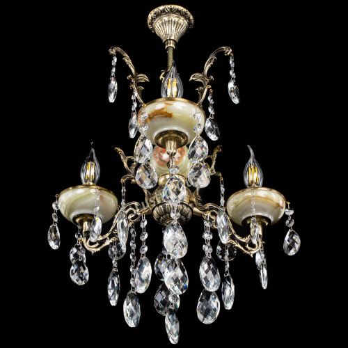 Люстра бронзовая Оникс №3/1 баден в Сочи Гусь Хрустальный