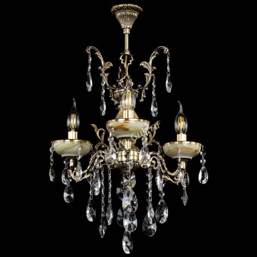 Люстра бронзовая Оникс №3/1 лучик в Сочи Гусь Хрустальный