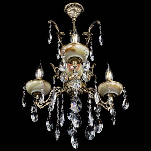 Люстра бронзовая Оникс №3/1 лучик в Сочи Гусь Хрустальный