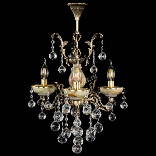 Люстра бронзовая Оникс №3/1 шар в Сочи Гусь Хрустальный