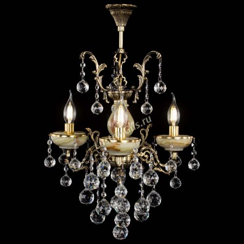 Люстра бронзовая Оникс №3/1 шар в Сочи Гусь Хрустальный