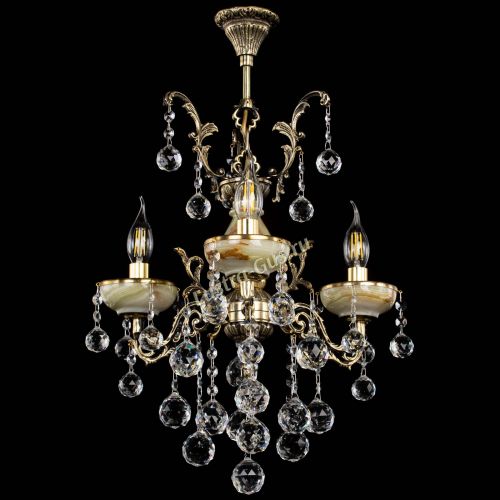 Люстра бронзовая Оникс №3/1 шар в Сочи Гусь Хрустальный