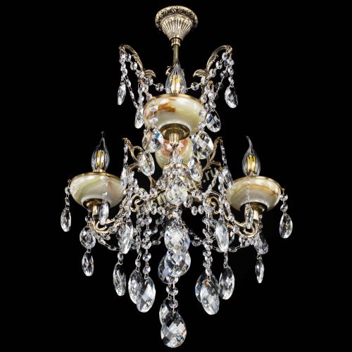 Люстра бронзовая Оникс №3/2 баден в Сочи Гусь Хрустальный