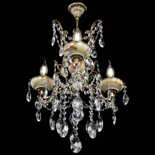 Люстра бронзовая Оникс №3/2 баден в Сочи Гусь Хрустальный