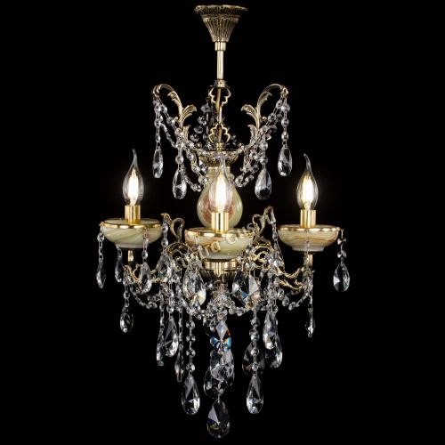 Люстра бронзовая Оникс №3/2 лучик в Сочи Гусь Хрустальный