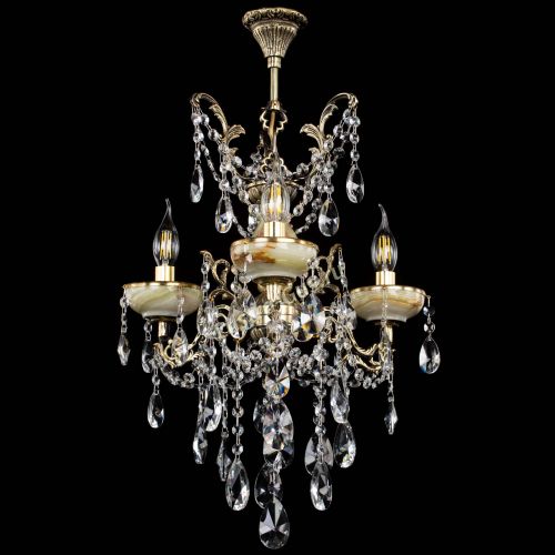 Люстра бронзовая Оникс №3/2 лучик в Сочи Гусь Хрустальный