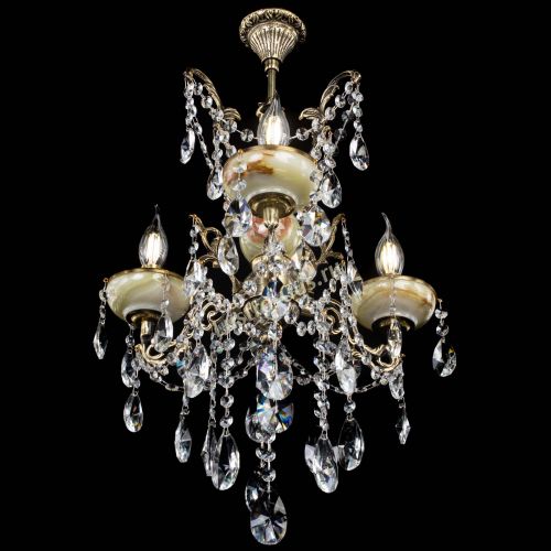 Люстра бронзовая Оникс №3/2 лучик в Сочи Гусь Хрустальный