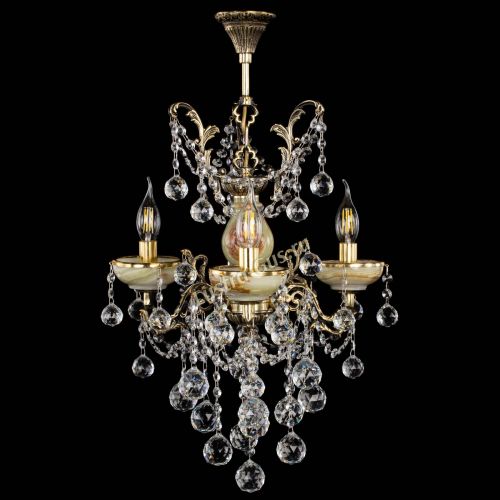 Люстра бронзовая Оникс №3/2 шар в Сочи Гусь Хрустальный