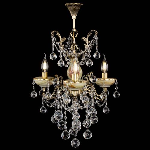 Люстра бронзовая Оникс №3/2 шар в Сочи Гусь Хрустальный