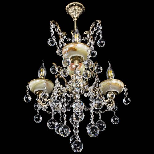 Люстра бронзовая Оникс №3/2 шар в Сочи Гусь Хрустальный