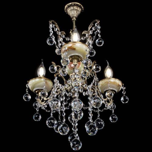 Люстра бронзовая Оникс №3/2 шар в Сочи Гусь Хрустальный