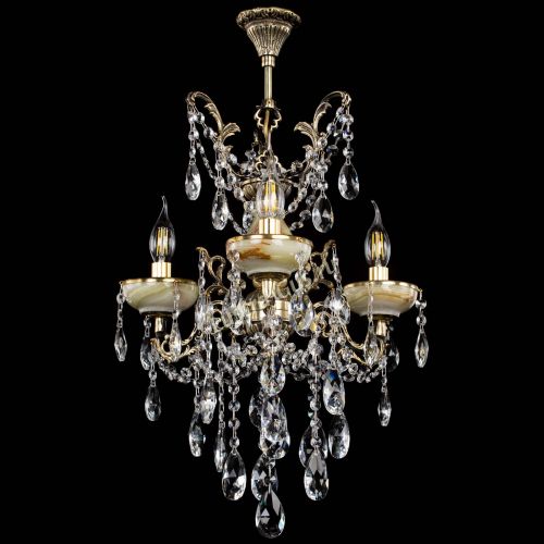 Люстра бронзовая Оникс №3/2 журавлик в Сочи Гусь Хрустальный