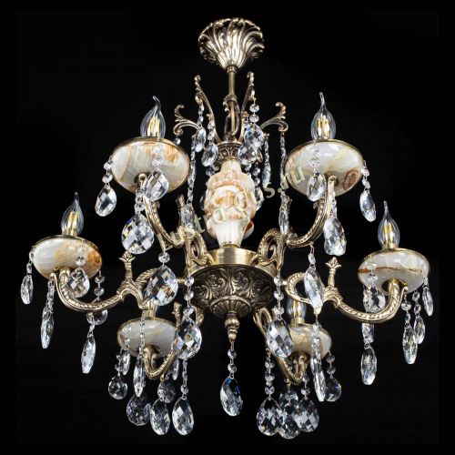 Люстра бронзовая Оникс №6/1 баден в Сочи Гусь Хрустальный