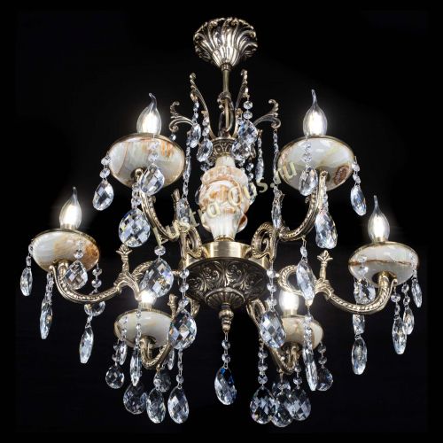 Люстра бронзовая Оникс №6/1 баден в Сочи Гусь Хрустальный