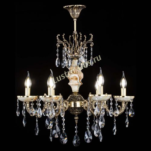 Люстра бронзовая Оникс №6/1 лучик в Сочи Гусь Хрустальный