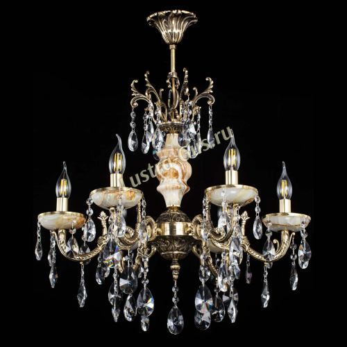 Люстра бронзовая Оникс №6/1 лучик в Сочи Гусь Хрустальный