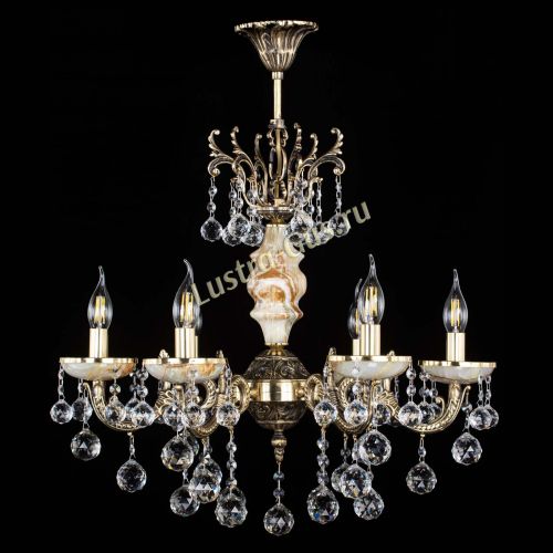 Люстра бронзовая Оникс №6/1 шар в Сочи Гусь Хрустальный
