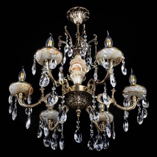 Люстра бронзовая Оникс №6/1 журавлик в Сочи Гусь Хрустальный