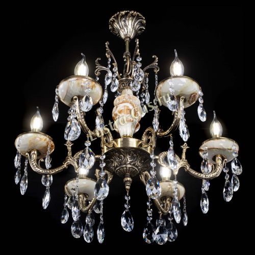 Люстра бронзовая Оникс №6/1 журавлик в Сочи Гусь Хрустальный