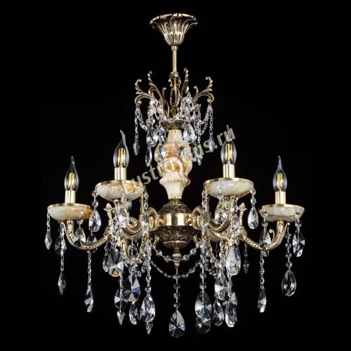 Люстра бронзовая Оникс №6/2 лучик в Сочи Гусь Хрустальный