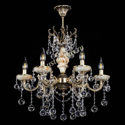 Люстра бронзовая Оникс №6/2 шар в Сочи Гусь Хрустальный