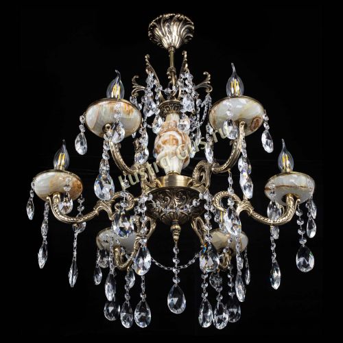 Люстра бронзовая Оникс №6/2 журавлик в Сочи Гусь Хрустальный