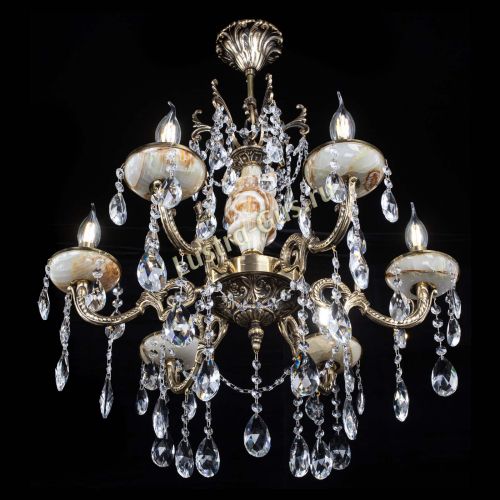 Люстра бронзовая Оникс №6/2 журавлик в Сочи Гусь Хрустальный