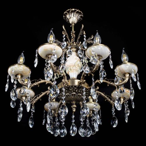 Люстра бронзовая Оникс №8/1 баден в Сочи Гусь Хрустальный