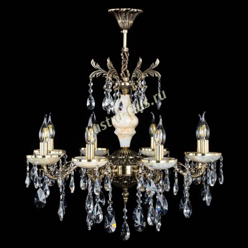 Люстра бронзовая Оникс №8/1 лучик в Сочи Гусь Хрустальный