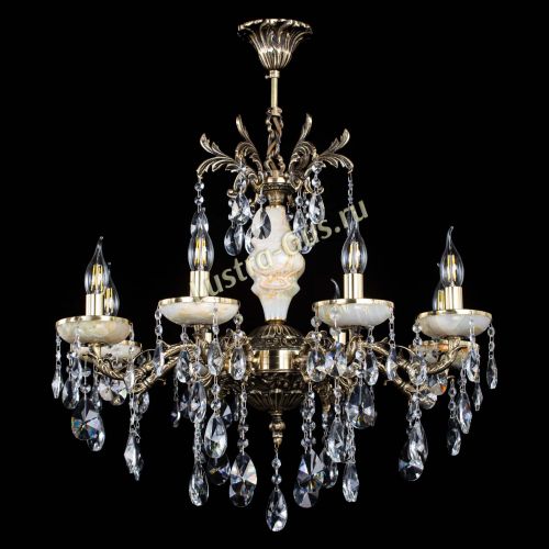 Люстра бронзовая Оникс №8/1 лучик в Сочи Гусь Хрустальный