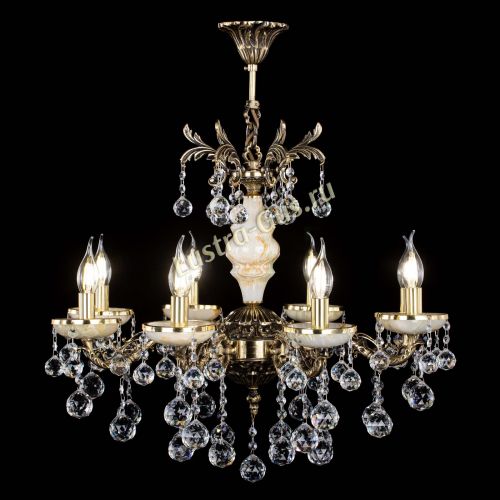 Люстра бронзовая Оникс №8/1 шар в Сочи Гусь Хрустальный