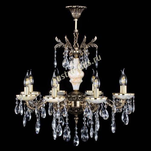 Люстра бронзовая Оникс №8/1 журавлик в Сочи Гусь Хрустальный