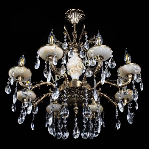 Люстра бронзовая Оникс №8/1 журавлик в Сочи Гусь Хрустальный