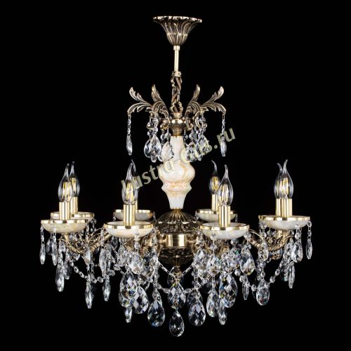 Люстра бронзовая Оникс №8/2 баден в Сочи Гусь Хрустальный