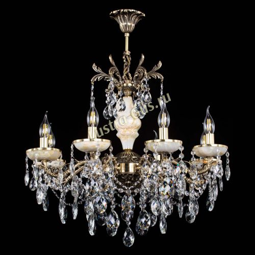 Люстра бронзовая Оникс №8/2 баден в Сочи Гусь Хрустальный