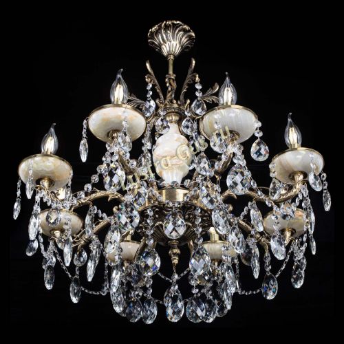 Люстра бронзовая Оникс №8/2 баден в Сочи Гусь Хрустальный