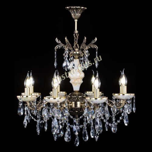 Люстра бронзовая Оникс №8/2 лучик в Сочи Гусь Хрустальный