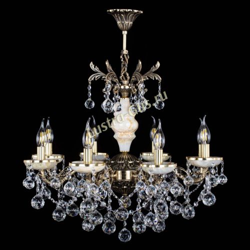 Люстра бронзовая Оникс №8/2 шар в Сочи Гусь Хрустальный