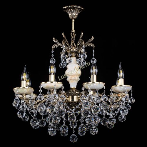 Люстра бронзовая Оникс №8/2 шар в Сочи Гусь Хрустальный