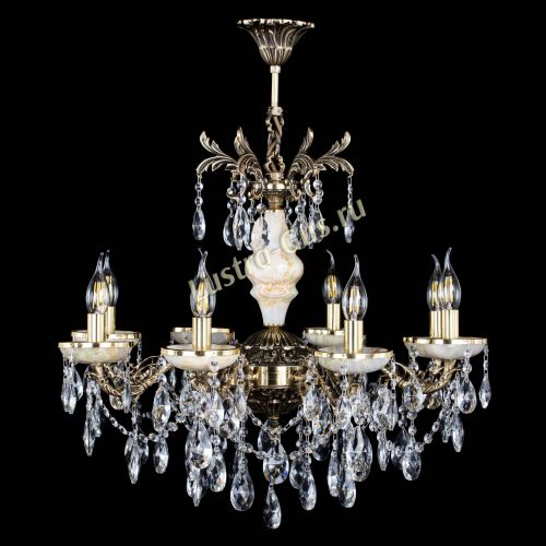 Люстра бронзовая Оникс №8/2 журавлик в Сочи Гусь Хрустальный