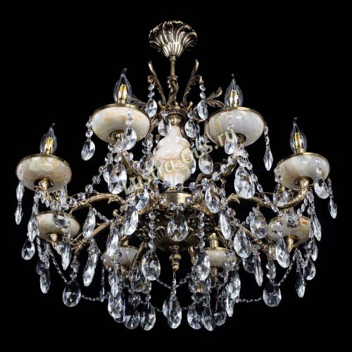 Люстра бронзовая Оникс №8/2 журавлик в Сочи Гусь Хрустальный